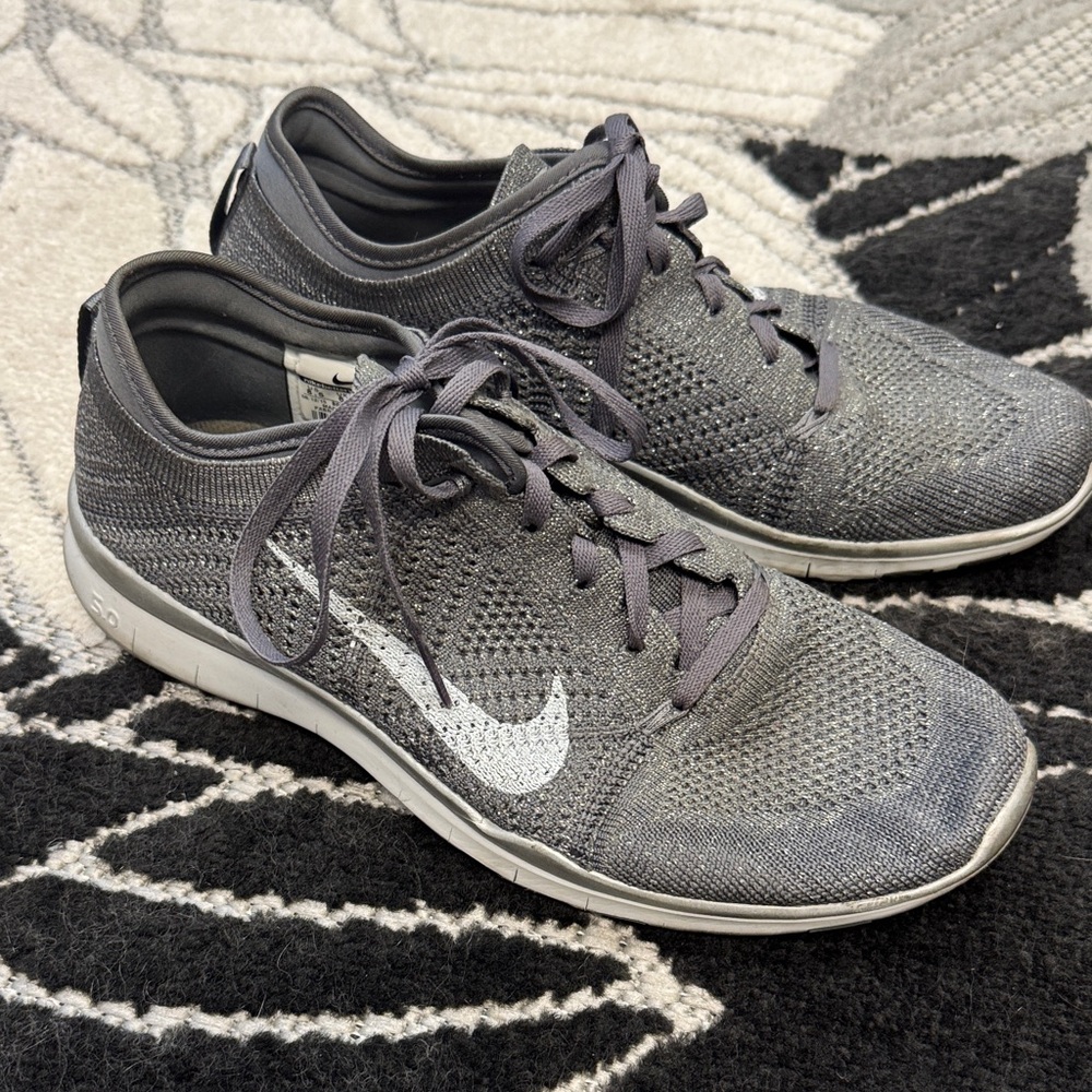 Nike Charcoal Knit Sneakers
